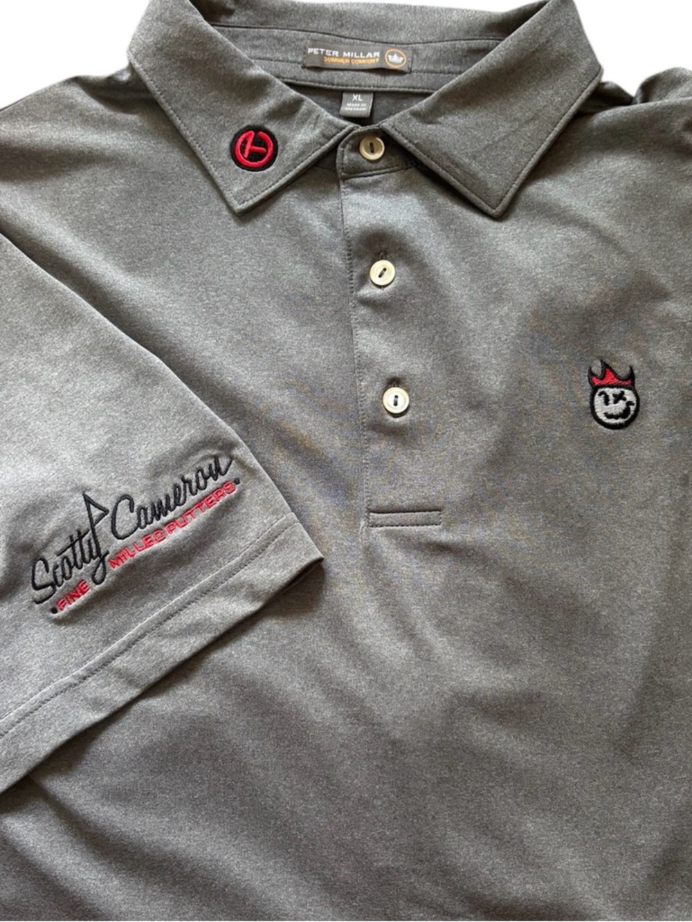 Scotty Cameron Gallery Circle T Summer Comfort Hot Head Harry Polo XL Shine Gray